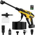 800PSI Cordless Portable Washer for Dewalt 20V Battery, Portable Handheld Washer with Brushless Motor, 6-in-1 Nozzle, 3 Level Adjustable for Car Yard Fence Wall Clean (Battery Not Included) by Unknown