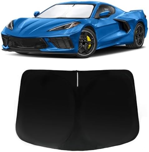 Windshield Sun Shade for Chevy Chevrolet Corvette C8 2020-2026 by PAIMOHO