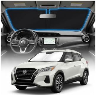for Nissan Kicks Sun Shade Windshield Cover - Custom Fit Kicks Accessories 2025 2026 Sunshade Foldable UV Protection & Heat Shield Sun Visor Accessories by Unknown