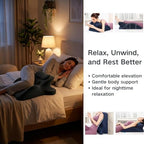 Couples Pillow, 27° Ergonomic Memory Foam Wedge Pillow – Multi-Position Back & Lumbar Support For Sleeping, Reading & Relaxing(Gray) - Image 4