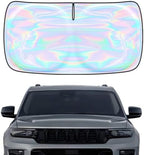 Windshield Sun Shade for Jeep Grand Cherokee 2011-2026 - 4 Layers Sunshade Compatible with Jeep Grand Cherokee Foldable Front Window Sunshade Sun Visor Protector Block UV Rays Keep Your Car Cooler by Unknown