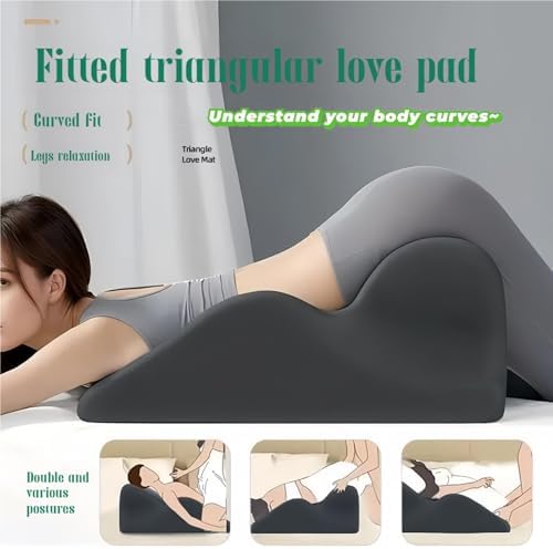 Butt Cushion for Couples, Ergonomic Memory Foam Pillow - Posture Support Pillow for Intimacy, Modern & Simple Style Cushion Suitable for Home Use (Blue) - Image 3