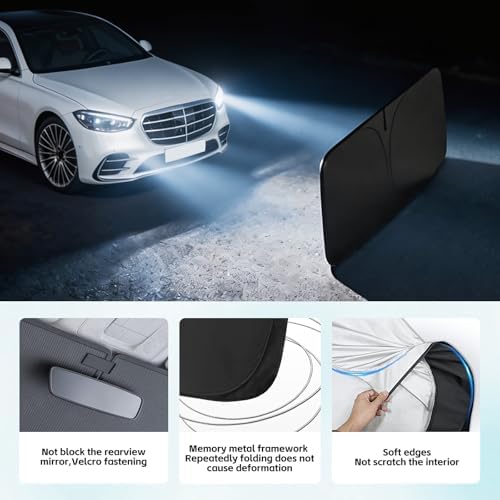 Windshield Sun Shade for Mercedes Benz S-Class S580 2015-2026 Sunshade - Image 5