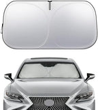 Lexus GS GX LS Windshield Sun Shade, Custom Fit Foldable Front Window Sunshade Protector, Blocks UV Rays and Heat, Fits 1990–2025 Models by Nwgl