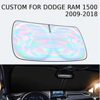 for Dodge Ram 1500 2009-2018 Windshield Sun Shade - Custom Fit Dodge Ram 1500 4 Layers Sunshade Foldable Front Window Sunshade Sun Visor Protector Block UV Rays Keep Your Car Cooler Car Accessories - Image 2