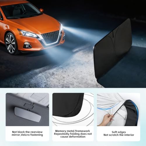 Windshield Sun Shade for Nissan Altima 2019-2026 Sunshade - Image 5