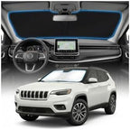 for Jeep Compass Sun Shade Windshield Cover - Custom Fit Compass Accessories 2017-2024 2025 Sunshade Foldable UV Protection & Heat Shield Sun Visor Accessories by Unknown