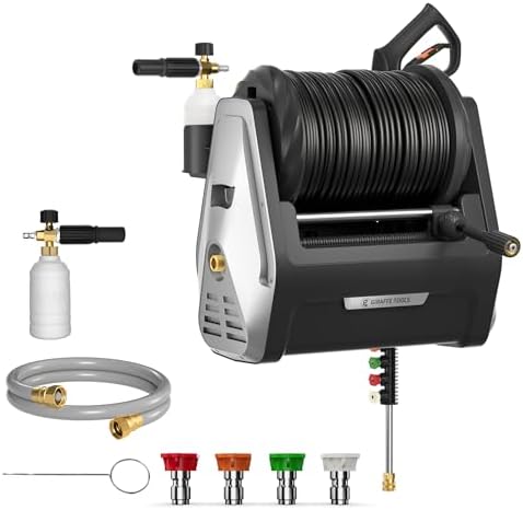 Giraffe Tools Wall Mounted Pressure Washer Essential 100FT with 1800W Motor by GiraffeTools