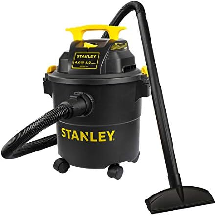STANLEY Shop Vac SL18115P, 5 Gallon Peak 4 Horsepower Wet Dry Vacuums, Blower 3 in 1 Functions 15 Feet Cleaning Range for Garage, Carpet Clean, Shop Cleaning, Car Detailing with Attachments by STANLEY