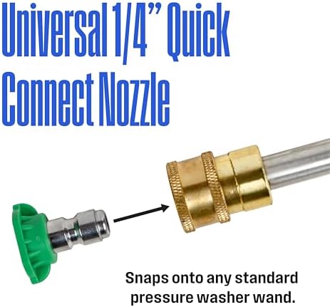 Westinghouse 5-Piece Quick Connect Pressure Washer Nozzle Kit, 1/4" Universal Fit for All Westinghouse Gas & Electric Pressure Washers - Image 3