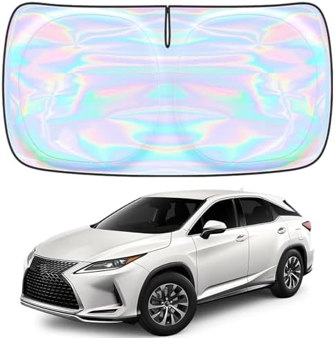 Windshield Sun Shade for Lexus RX 350 450h 2016-2022 - 4 Layers Sunshade Compatible with Lexus RX Foldable Front Window Sunshade Sun Visor Protector Block UV Rays Keep Your Car Cooler Car Accessories by Unknown