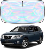 Windshield Sun Shade for Nissan Pathfinder 2013-2020 - 4 Layers Sunshade Compatible with Nissan Pathfinder Foldable Front Window Sunshade Sun Visor Protector Block UV Rays Keep Your Car Cooler by Unknown