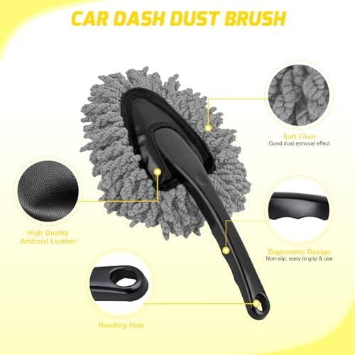 Nilight 15PCS Car Detailing Kit for Interior Exterior Car Care, Yellow - Image 4