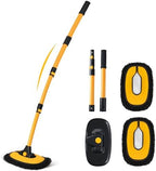 Ordenado 15° Curved Car Wash Brush with Long Handle, Scratch-Free Mop Head by Ordenado