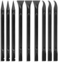 Crevice Cleaning Tool, 9 PCS Carbon Fiber Plastic Scraper Tool Car Detailing Brush Set Non-scratch Multi-purpose Scraper for Clean Small Narrow Spaces and Gaps, Remove Stickers Labels Oil Stains Dirt by Mozeat+Lens
