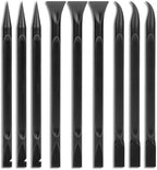 Crevice Cleaning Tool, 9 PCS Carbon Fiber Plastic Scraper Tool Car Detailing Brush Set Non-scratch Multi-purpose Scraper for Clean Small Narrow Spaces and Gaps, Remove Stickers Labels Oil Stains Dirt by Mozeat+Lens