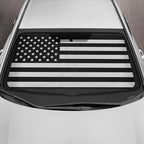 Motor Trend USA Black American Flag Car Windshield Sun Shade for Front Window, Foldable Car Sun Shade with Patriotic Graphic, Collapsible Sun Visor Sunshade for Cars Windshield (Large 69" x 35") - Image 2