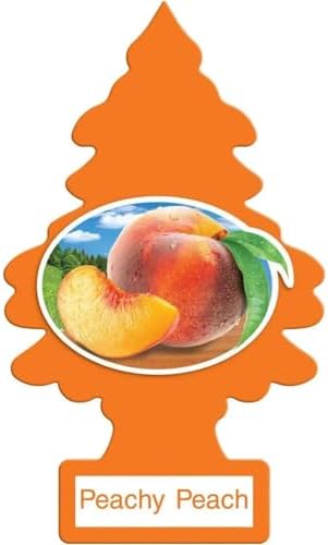 LITTLE TREES Car Air Freshener | Hanging Paper Tree for Home or Car | Peachy Peach | 3 Pack by LITTLETREES
