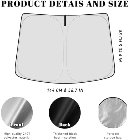 Car Windshield Sun Shade for Honda 2006-2011 Civic Accessories (OEM Design) Reflective Foldable Heat Insulation Sunshade for Ultimate Protection - Image 5
