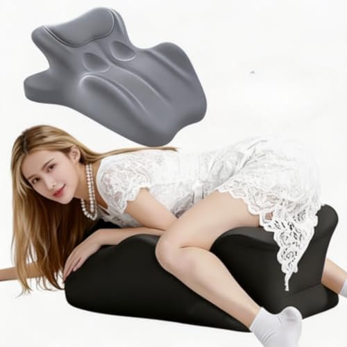 Ergonomic Memory Foam Wedge Pillowfor Back, Neck & Leg Support -Reading, TV, and Bed Rest Comfortcushion,Gray by Unknown