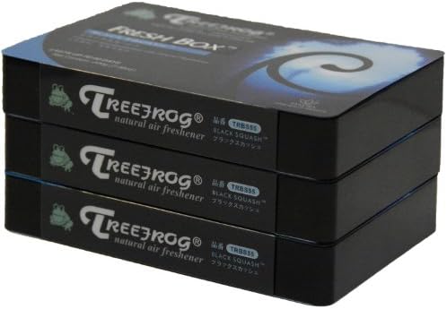 Treefrog Xtreme Fresh Air Freshener Black Squash Scent 3 Packs by Unknown