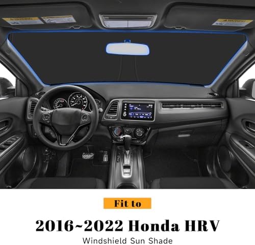Car Windshield Sun Shade for Honda 2016-2022 HR-V Accessories (OEM Design) Reflective Foldable Heat Insulation Sunshade for Ultimate Protection - Image 2