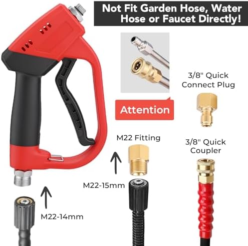 Foam Cannon for Pressure Washer, 5000 Psi, 1L, 6 Nozzles - Image 2