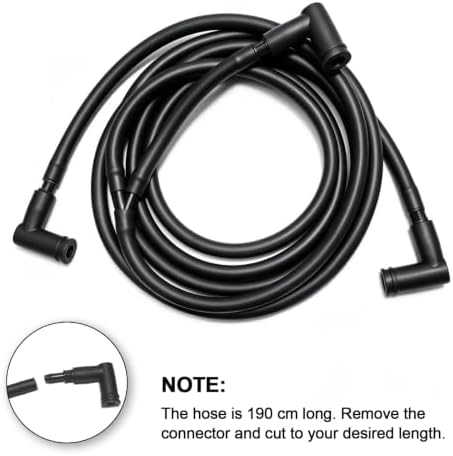 Windshield Washer Hose Jet fluid Spray Nozzles repair kit Compatible with 2013-2019 Wrangler JK JKU, 2013-2017 Jeep Wrangler Replaces 68197414AB, 68164356AB Windshield Washer Hose - Image 4