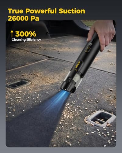 Mr.ego Car Vacuum Portable Cordless, 26Kpa Mini Vacuum with Brushless Motor - Image 2