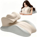 Intimate Pillow for Couples, Enhanced Support Memory Foam Triangle Wedge Pillow, Adjustable Ergonomic Positioning Cushion, Extra Large Adult Game & Bed Support Pillow (Beige) by Unknown