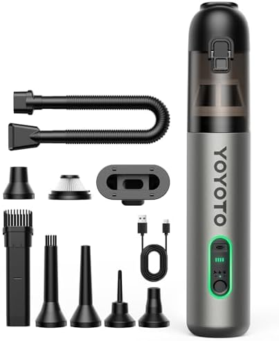 Car Vacuum Rechargeable 21000Pa Powerful Suction Handheld Vacuum Cordless by Unknown