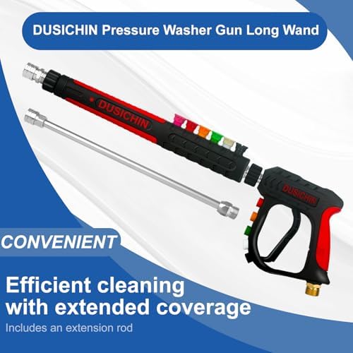 DUSICHIN Pressure Washer Accessory Gun Long Wand Soft Grip Handle - Image 7