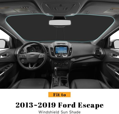Car Windshield Sun Shade for Ford 2013-2019 Escape Accessories (OEM Design) Reflective Foldable Heat Insulation Sunshade for Ultimate Protection - Image 2