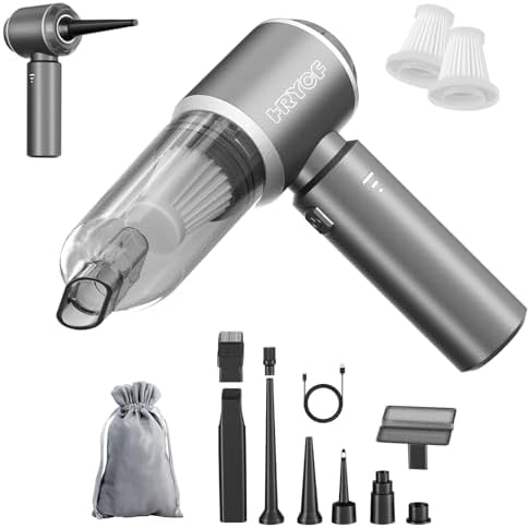 Handheld Cordless Professional 4-in-1 Car Vacuum Cleaner with Digital Display, 20000Pa Powerful Handheld Vacuum, Portable Cordless Vacuum with Brushless Motor & Crevice Tool for Car Home Office Pet by MSDWLGS