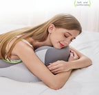 Reading Pillow, Ergonomic Memory Sponge Bed Wedge Pillow is Suitable for headboard, Chin and Back Support Pillow, Bed Support Sofa Floor, and Sleep Pillow.，Blue - Image 4