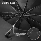 Upgraded Car Windshield Sun Shade Umbrella, Foldable Car Umbrella Sunshade, Sun Protection & Heat Insulation Windshield Sunshades, 90% UV Resistant Front Window Cover, for Most Vehicles (#02) - Image 4