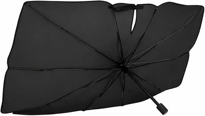 Car Sun Shade Umbrella, UV Heat Protector Front Window Sun Shield Cover Keep Interior Cool, Foldable Auto Windshield Sunshade Protect Car from Sun Heat Damage, Universal for Vehicles by Ywdiml