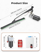 Kemimoto UTV Windshield Washer Pump Kit with 12V Windshield Wiper Motor Kit - Image 3