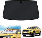 KUST Windshield Sun Shade for 2021 2022 2023 2024 2025 2026 Kia Seltos Custom Fit Window Accessories Shade Sun Visor Protector Foldable Block UV Rays by KUST