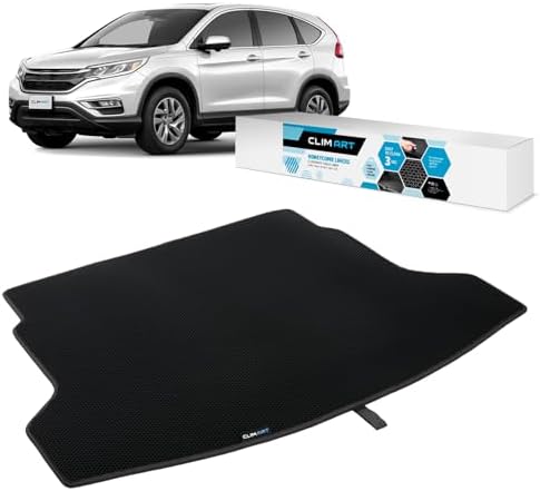 CLIM ART Cargo Liner for Honda CR-V (CRV) 2012-2016 Custom Fit Trunk Mat, with Honeycomb Dirtproof & Waterproof Technology - All-Climate, Heavy Duty, Anti-Slip Cargo Liner, Luggage - FL01112155 by CLIMART