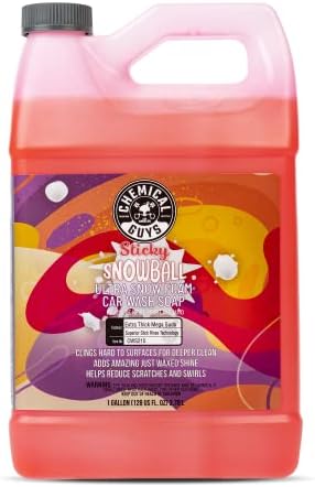 Chemical Guys, Sticky Snowball Ultra Snow Foam Wash Soap, Cherry, 1 Gallon by ChemicalGuys
