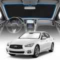 for Infiniti Q50 Windshield Sun Shade Cover - Custom Fit Q50 Accessories 2014-2024 Sunshade Foldable UV Protection & Heat Shield Sun Visor Accessories by Unknown