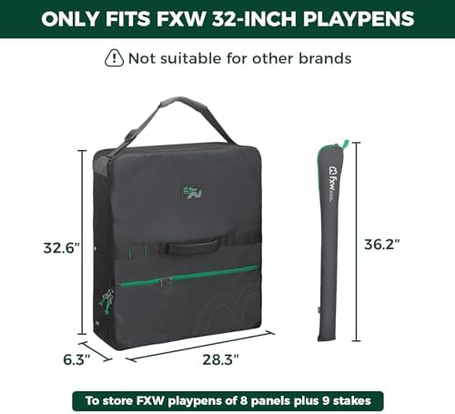 FXW Dog Playpen Storage Bag, Designed for RV Trips, Black, 1 Pack | Fits FXW Pens Only(32" H 8 Panels & 9 Stakes), Comfortable Carry, Neat Storage, Wear-Resistant, Patented - Image 3