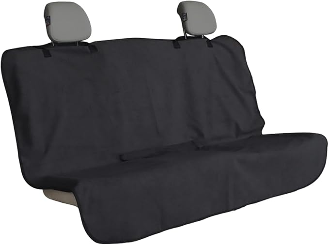 Osilly Car Seat Cover Towel Fabric, Anti-Slip Black Bench | Soft texture, granular backing, washable staff protection, easy cover adjustment, universal fit, car interior accessories by Osilly