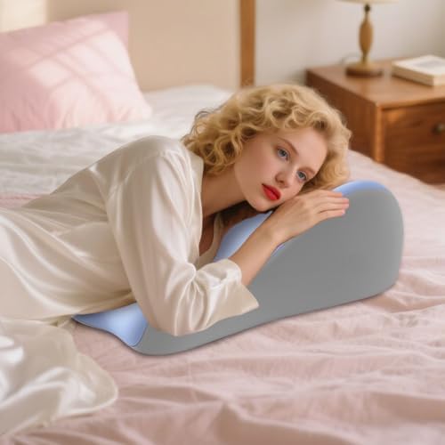 Adult Pillows for Intimacy Couples Support Pillow Ergonomic Memory Foam Cushion for Sitting and Lying Comfort Bed Home Use (Blue) - Image 6