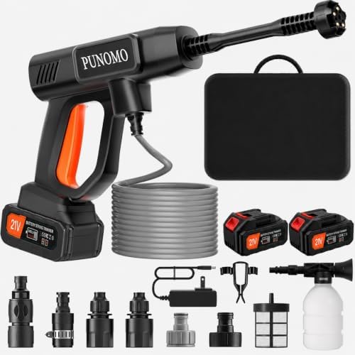 Cordless Pressure Washer 2x4.0Ah Batteries, Portable Power Washer by DrhisekiTheCleanYouWant