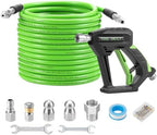 Tool Daily Sewer Jetter Kit for Pressure Washer 50 FT, Power Washer Gun by ToolDaily