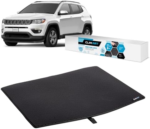 CLIM ART Cargo Liner for Compass 2017-2026 Custom Fit Trunk Mat, with Honeycomb Dirtproof & Waterproof Technology - All-Climate, Heavy Duty, Anti-Slip Cargo Liner, Luggage - FL01118033 by CLIMART