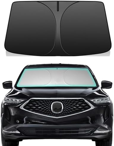 Windshield Sun Shade for Acura MDX 2021-2025 Foldable Car Front Window Sunshade Double Layer 240 T Sun Visor Protector Reflective Cover Block UV Rays & Sun Heat Keep Your Car Cooler by Unknown