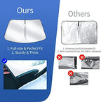 Upgraded Sunshade, Improved UV Protection Fabric, Foldable Front Sun Shade, Custom Accessories for Tesla Model 3/Y/Y Juniper 2016 to 2026 - Image 3